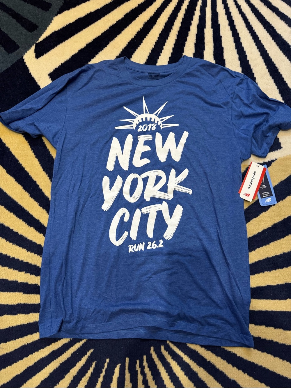 New Balance Blue 'New York City' Graphic Short Sleeve Tee